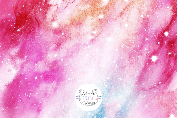 Download Shiny Galaxy Watercolor Texture - Water Collection