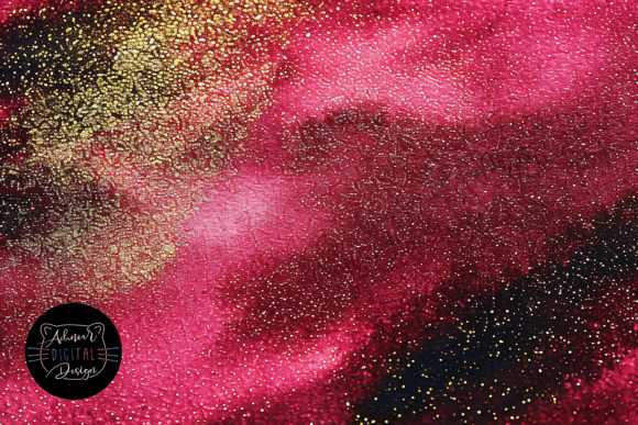 Download Dark Pink and Gold Watercolor Texture - Water Collection