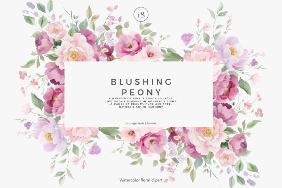 Download Floral Clipart Watercolor Peonies Png - Water Collection