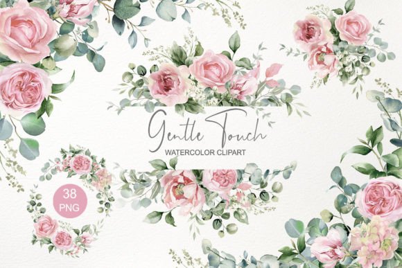 Download Pink Floral Clipart. Watercolor Flowers - Water Collection