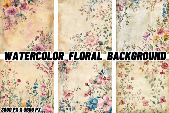 Download Watercolor Floral Background - Water Collection