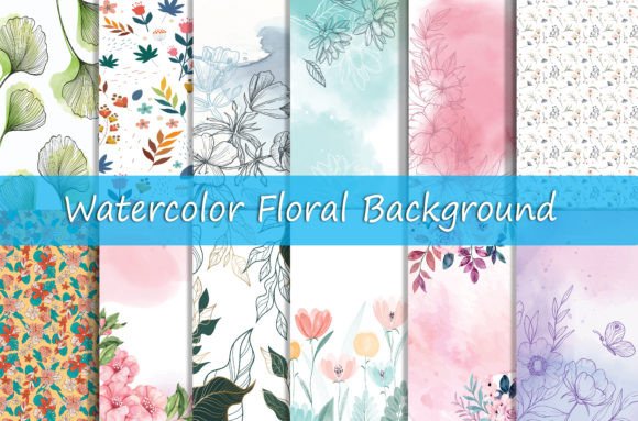 Download Watercolor Floral Background - Water Collection