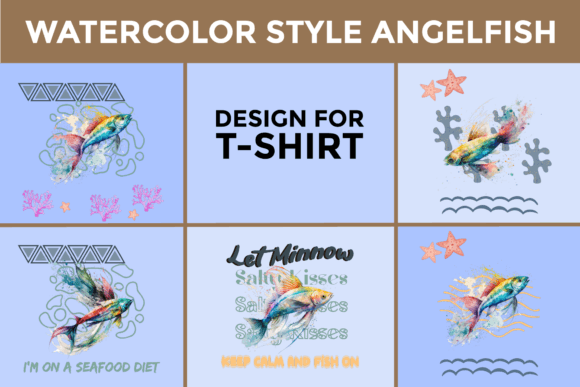 Download Watercolor Style Fish Illustration 5 - Water Collection